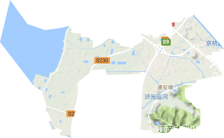 通安镇地形地图