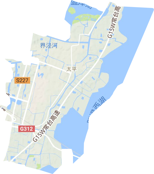 太平街道地形地图