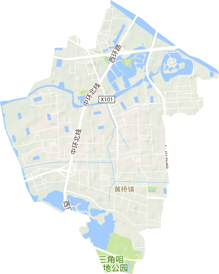 黄桥街道地形地图