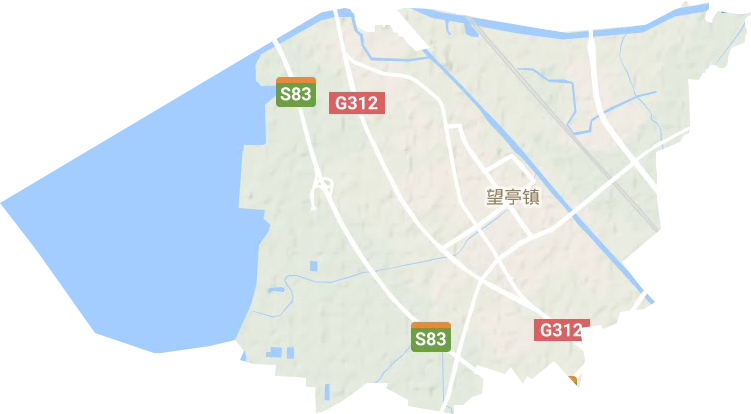 望亭镇地形地图