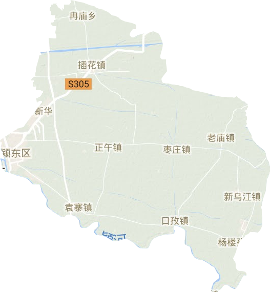 颍东区地形地图