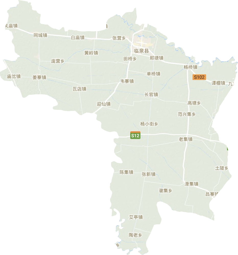 临泉县地形地图
