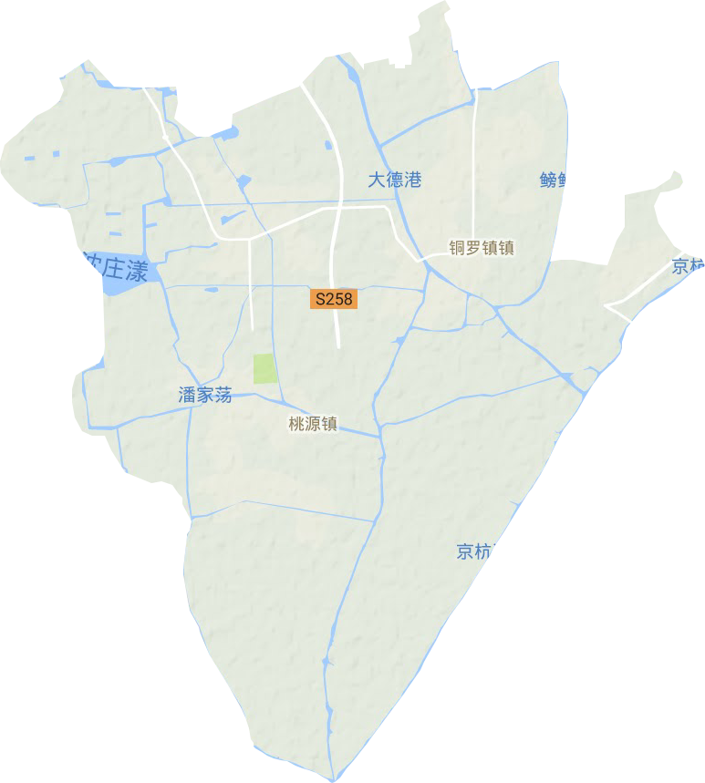 桃源镇地形地图