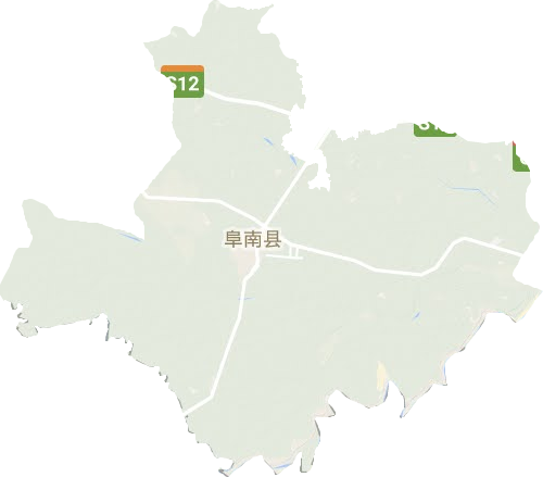 阜南县地形地图