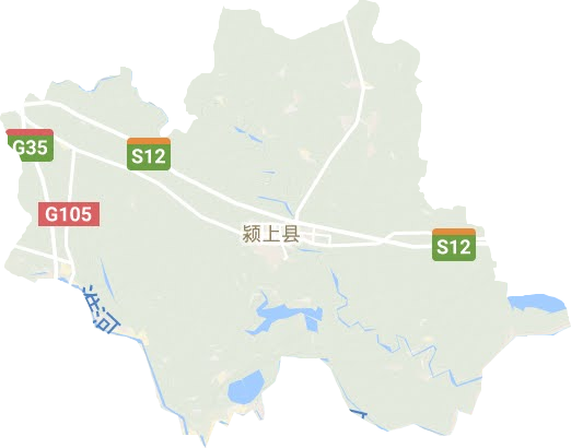 颍上县地形地图