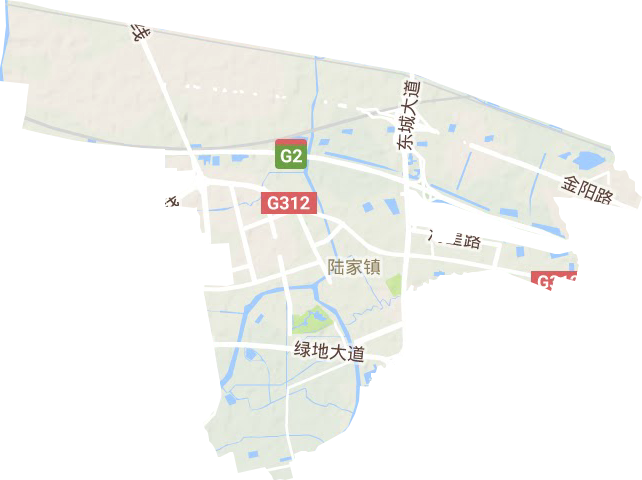 陆家镇地形地图