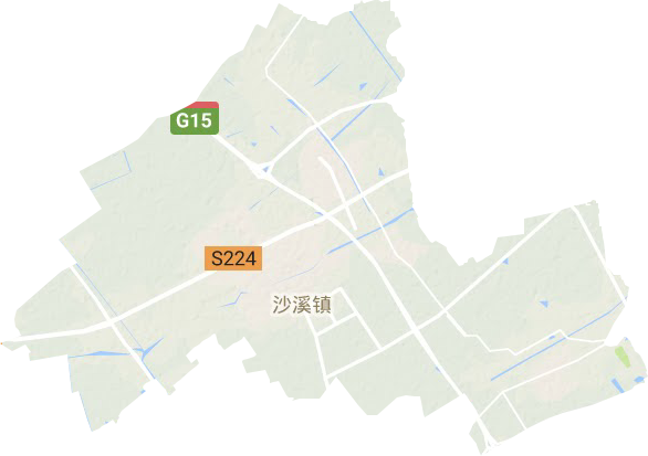 沙溪镇地形地图
