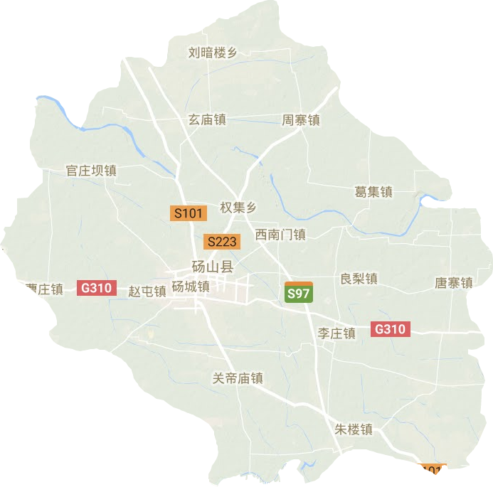 砀山县地形地图