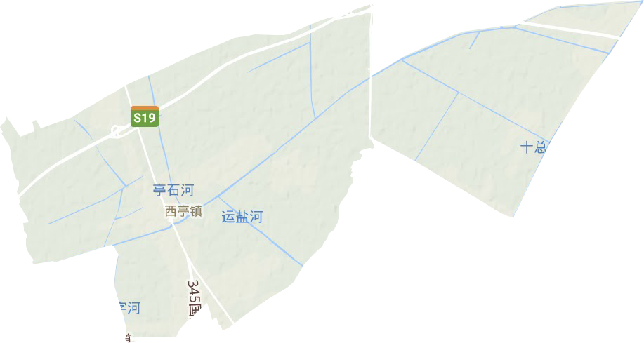 西亭镇地形地图
