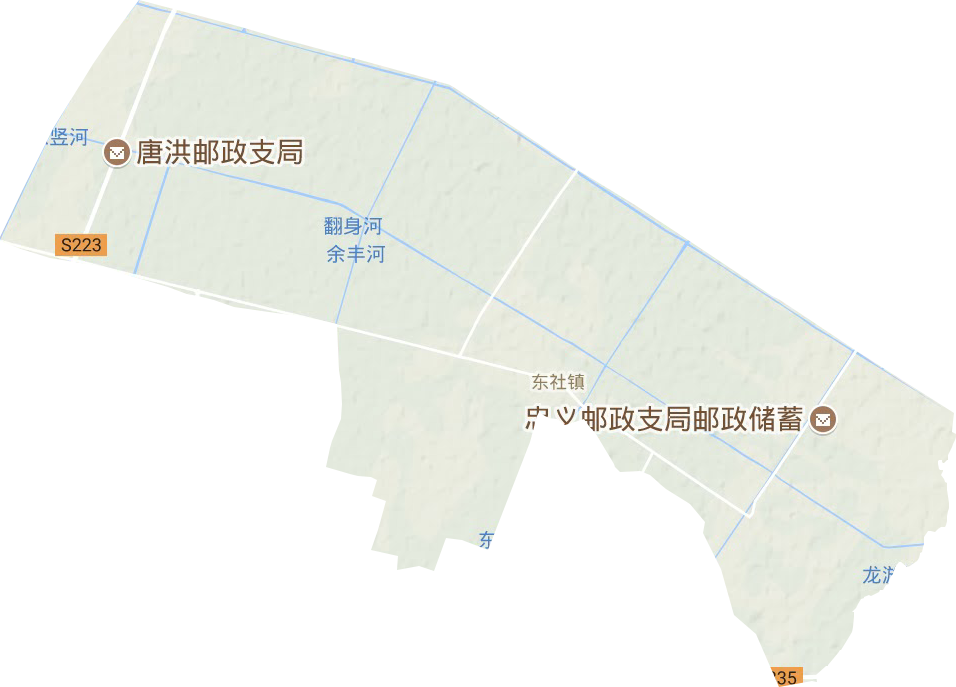东社镇地形地图