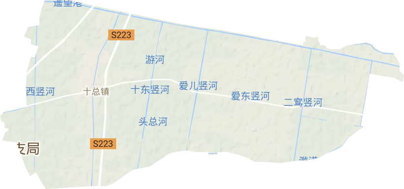 十总镇地形地图