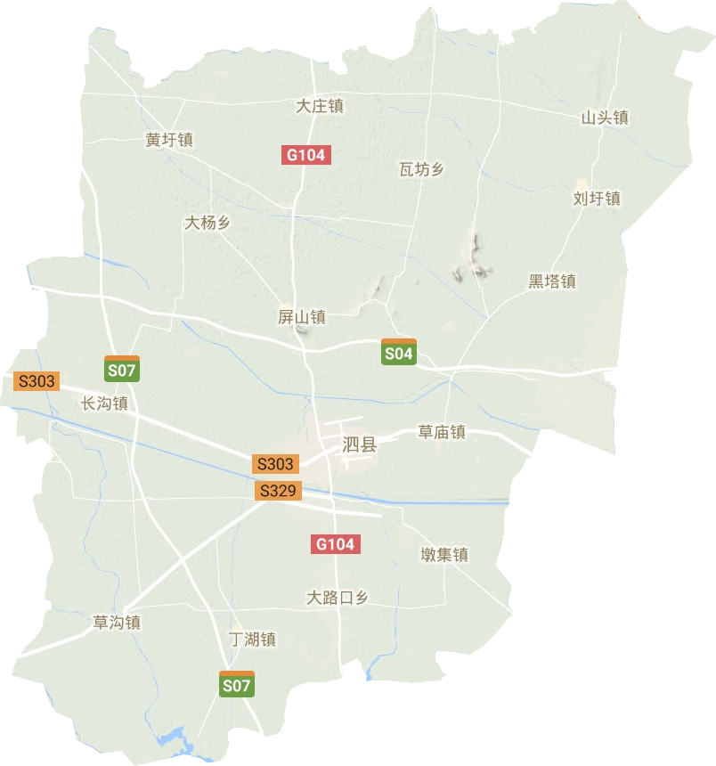 泗县地形地图