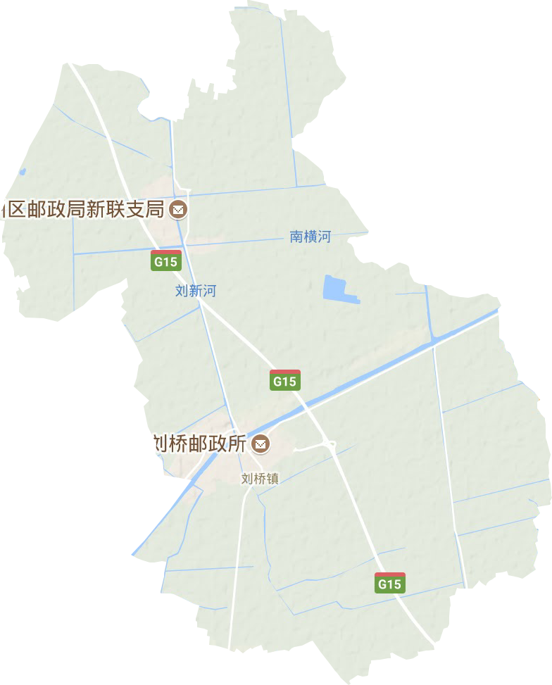 刘桥镇地形地图