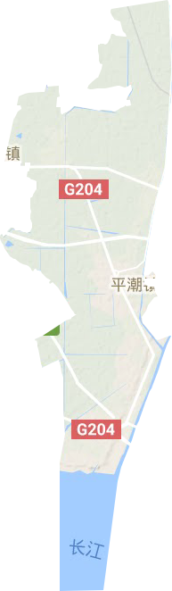 平潮镇地形地图