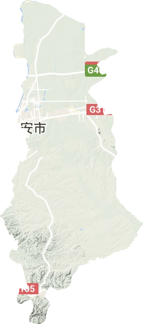 金安区地形地图