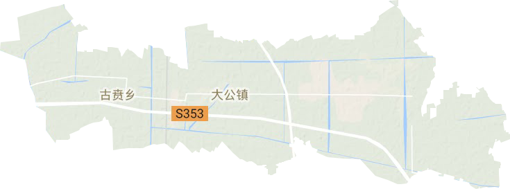 大公镇地形地图