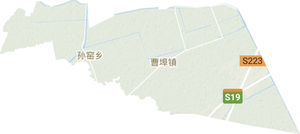 曹埠镇地形地图