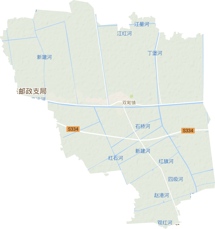 双甸镇地形地图