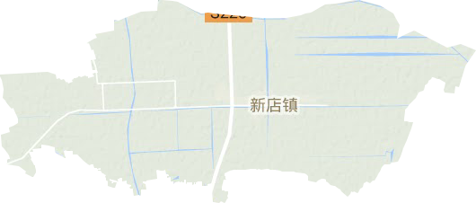 新店镇地形地图