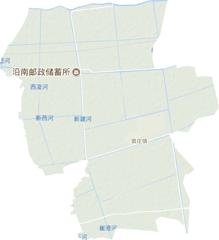 袁庄镇地形地图
