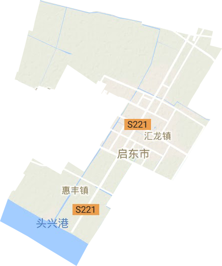 汇龙镇地形地图
