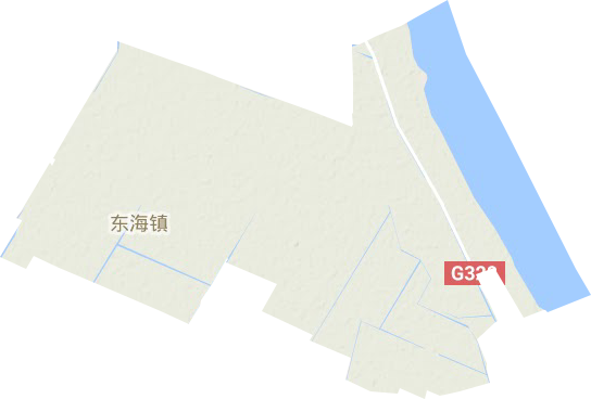 东海镇地形地图