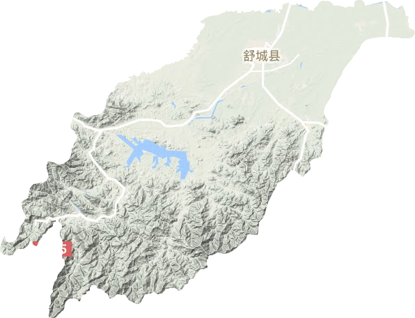舒城县地形地图