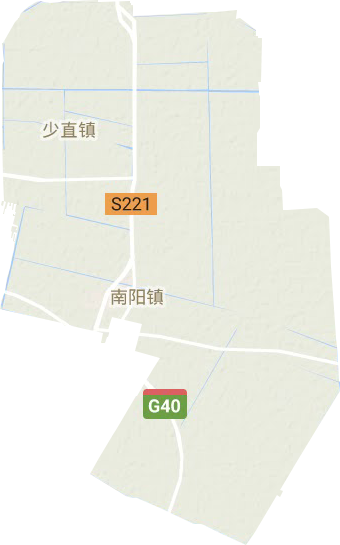 南阳镇地形地图