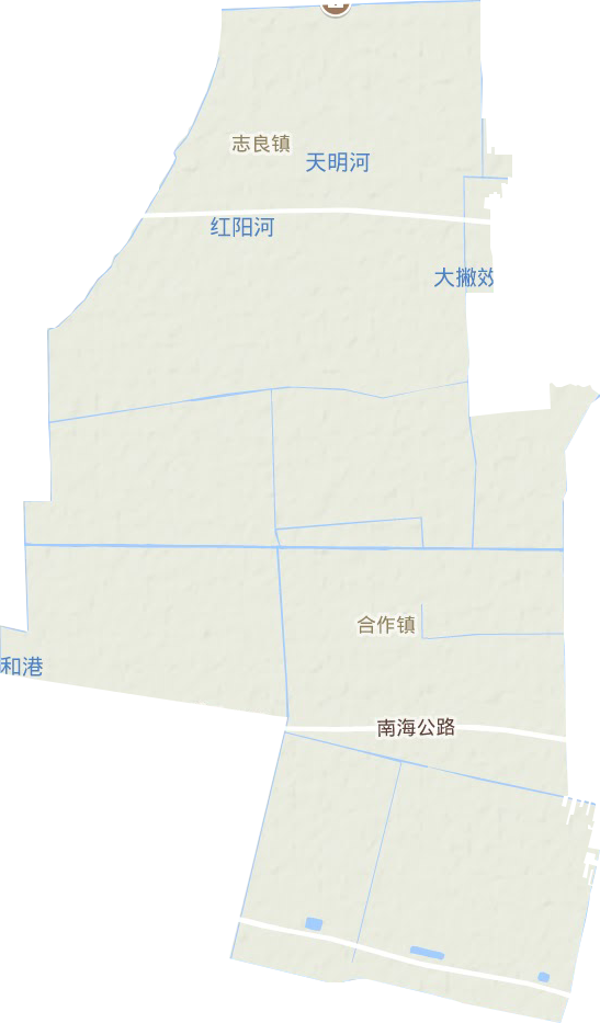 合作镇地形地图