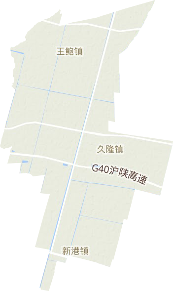王鲍镇地形地图