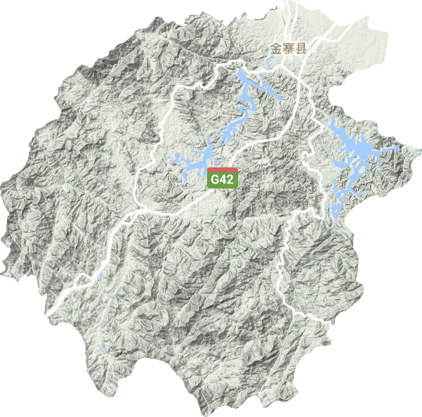金寨县地形地图