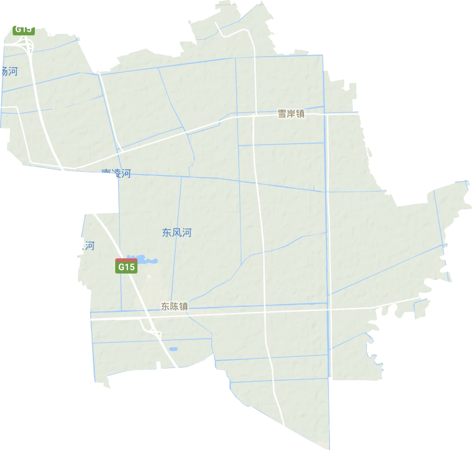 东陈镇地形地图