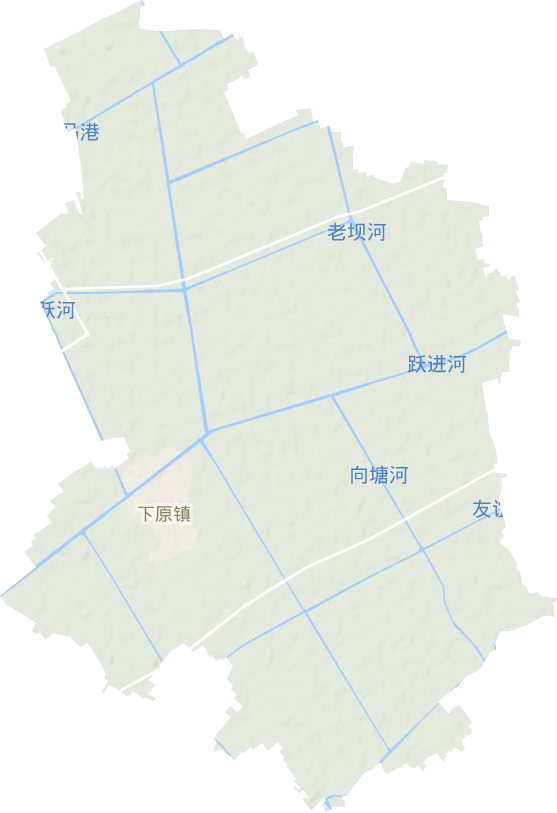 下原镇地形地图