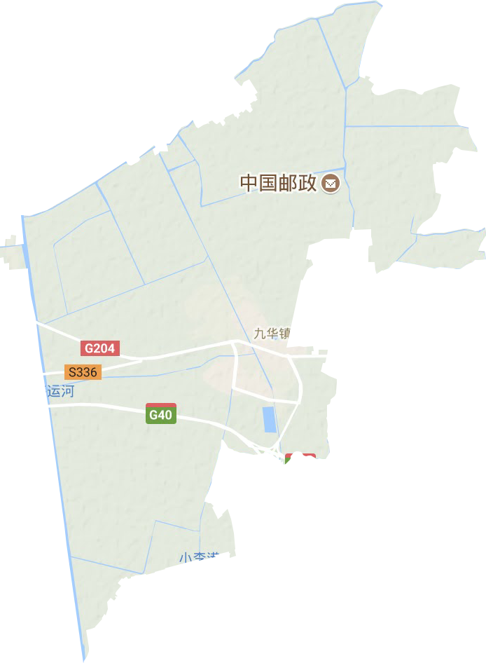九华镇地形地图