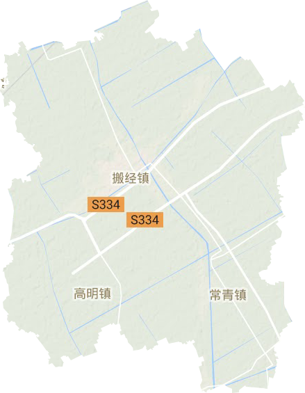 搬经镇地形地图