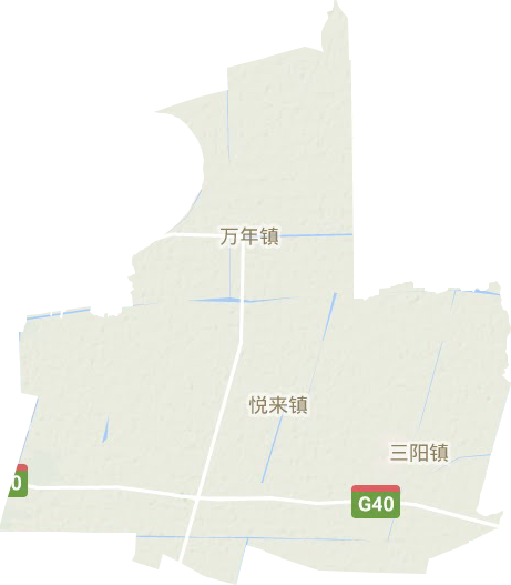 悦来镇地形地图