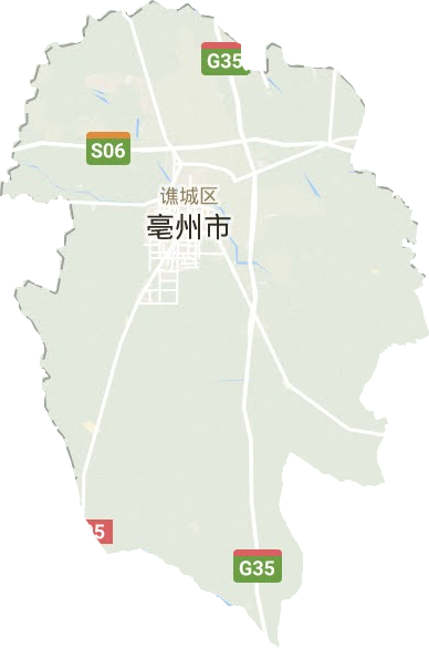 谯城区地形地图