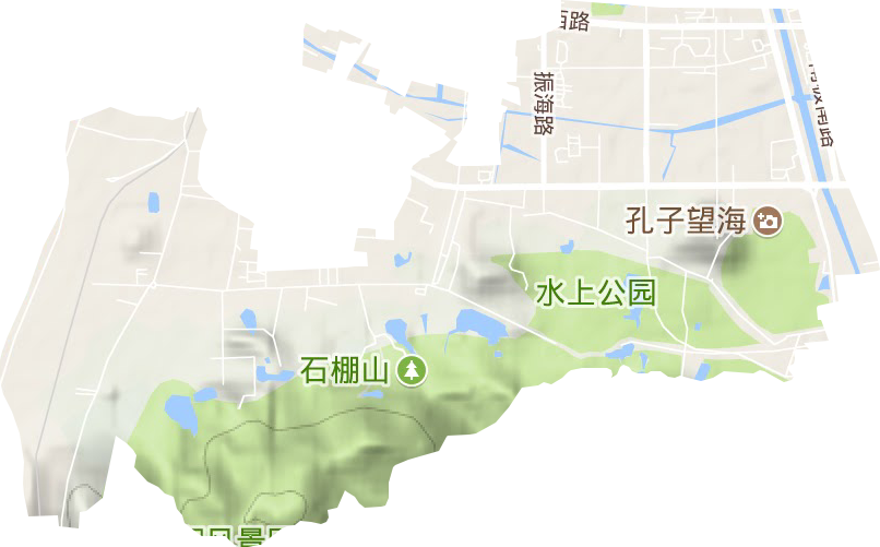 朐阳街道地形地图