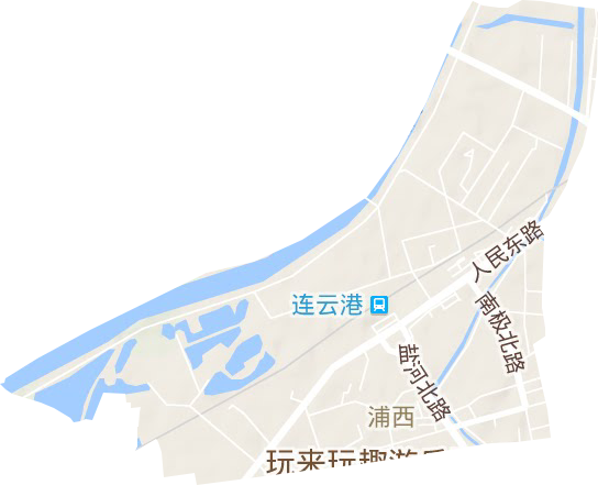 浦西街道地形地图