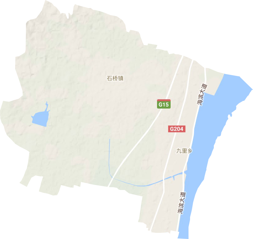 石桥镇地形地图