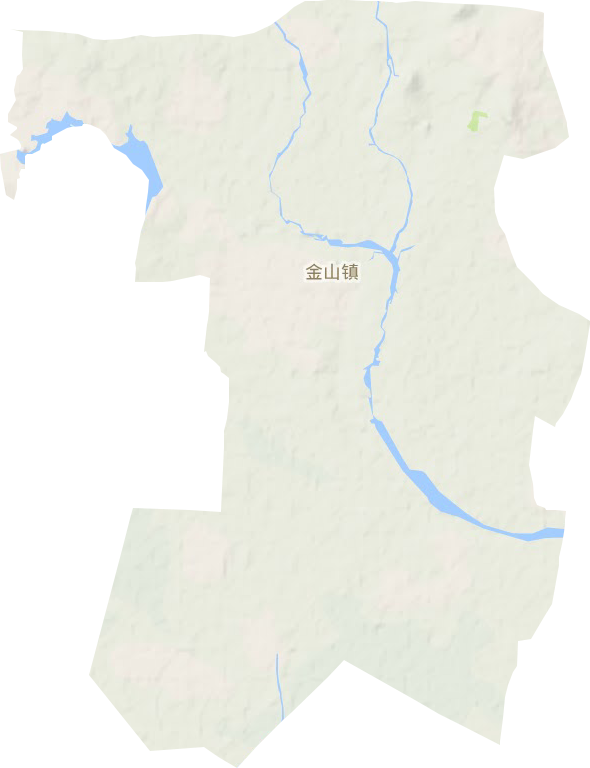 金山镇地形地图
