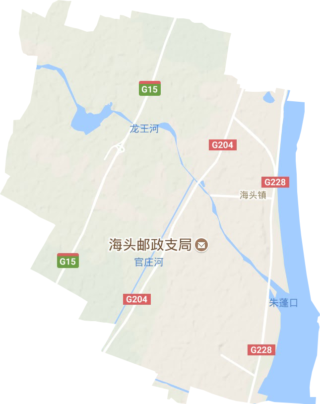 海头镇地形地图