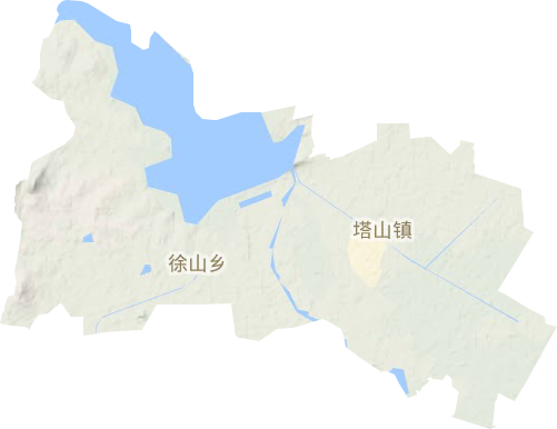 塔山镇地形地图