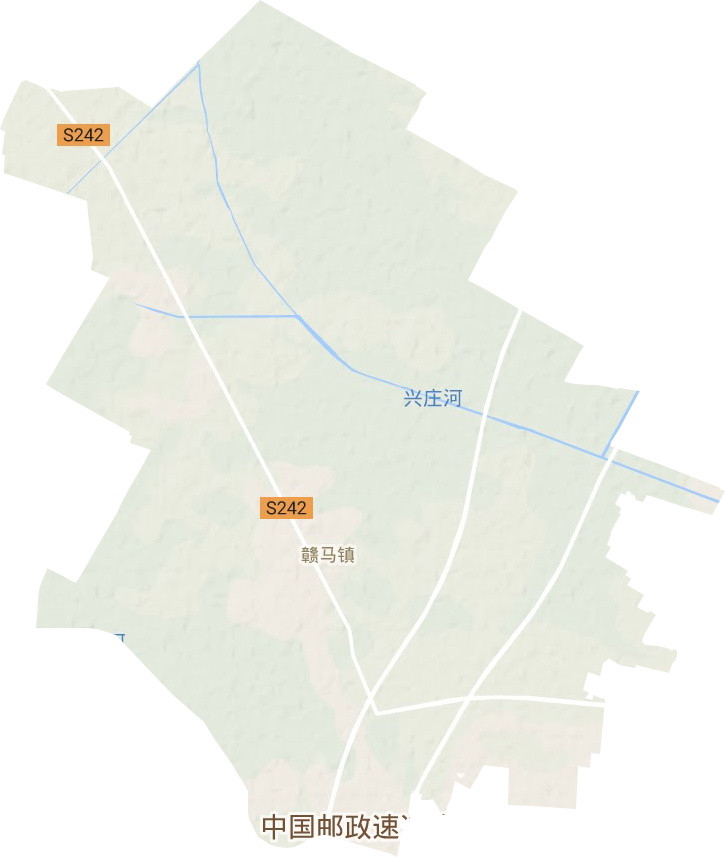 赣马镇地形地图