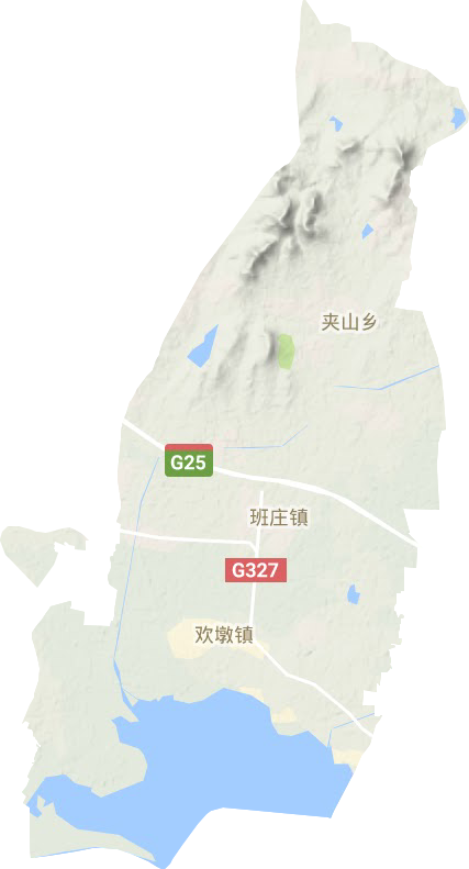 班庄镇地形地图