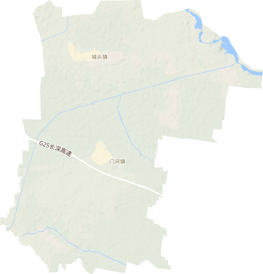 城头镇地形地图