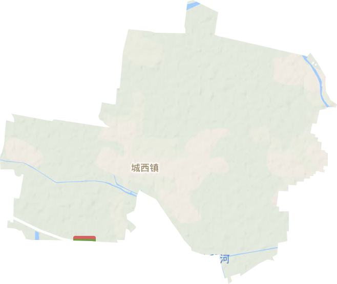 城西镇地形地图