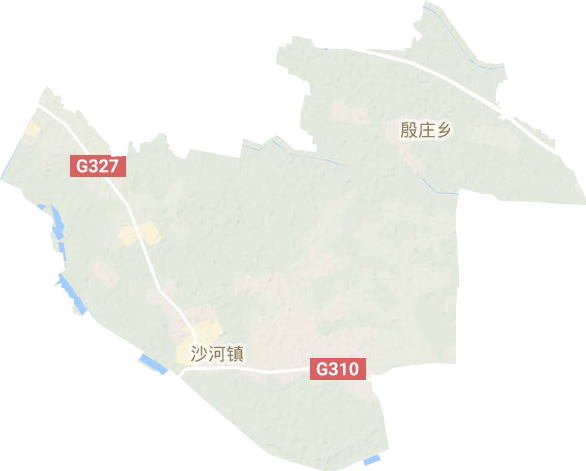 沙河镇地形地图