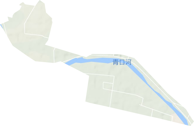 沙河子园艺场地形地图
