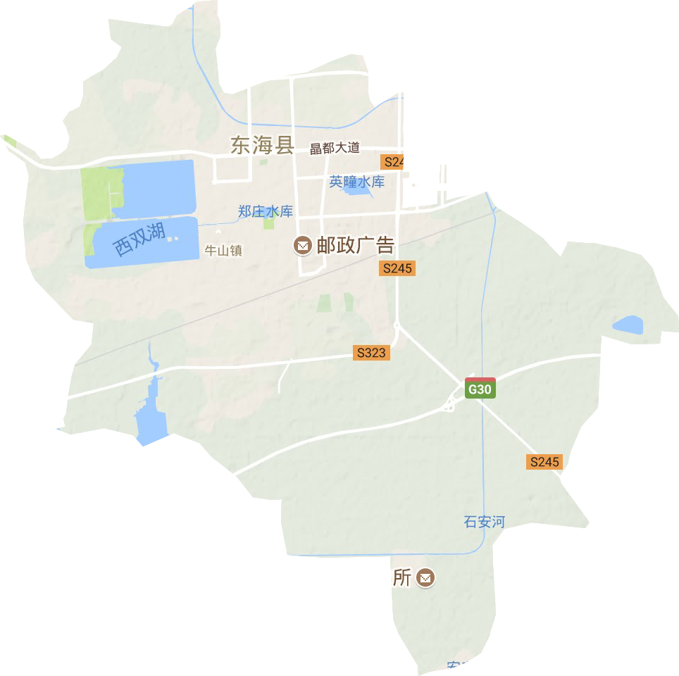 牛山街道地形地图